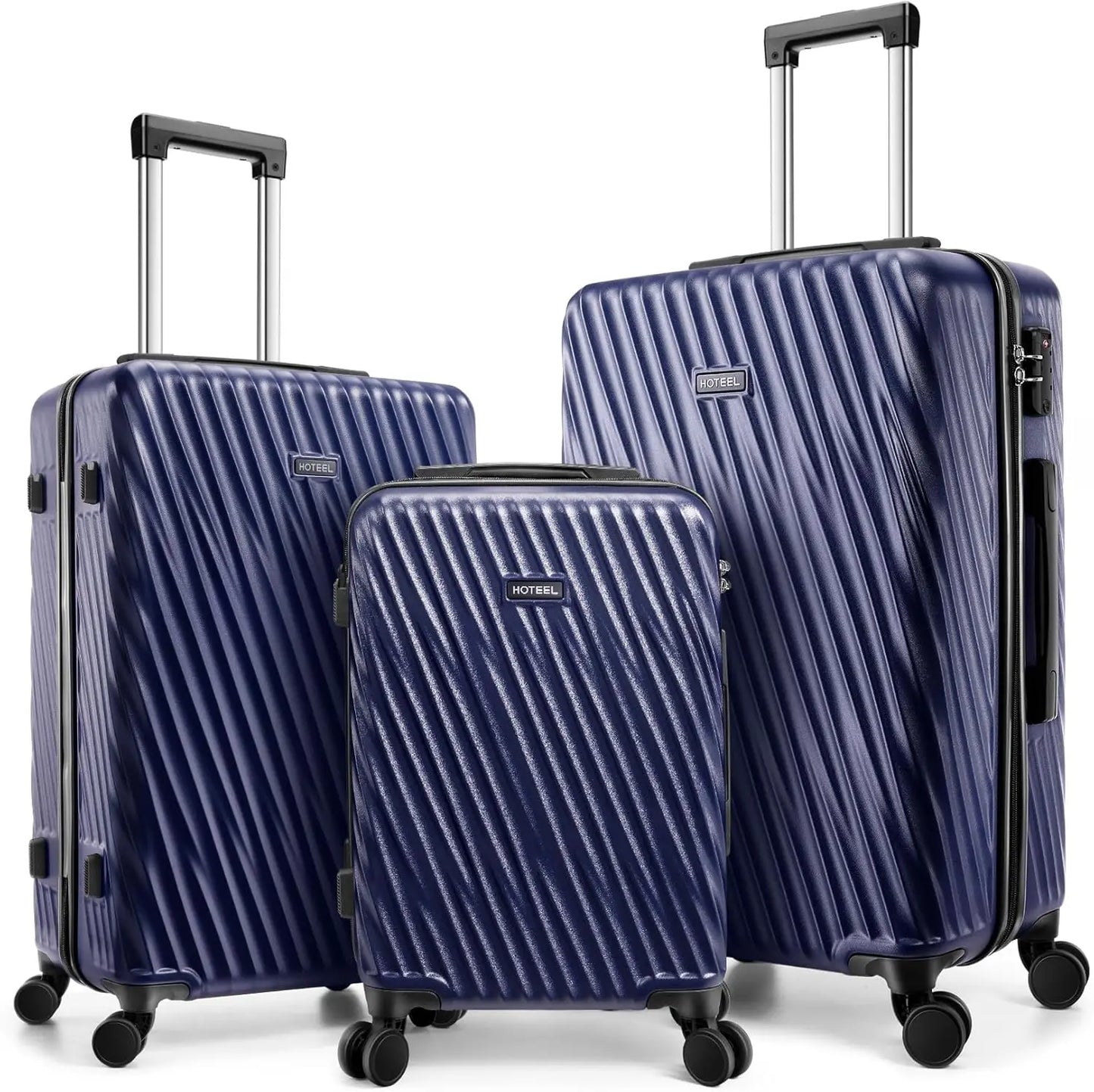 3 Piece Luggage Sets Hardshell Suitcase With TSA Lock