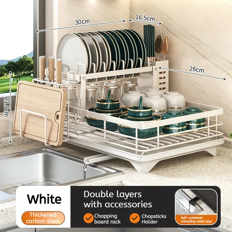 Stainless Steel Dish Drying Rack Adjustable