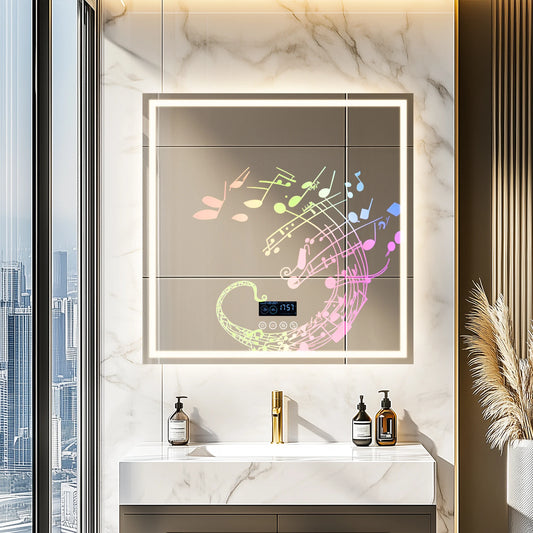 3 modes LED Bathroom Mirror with Bluetooth