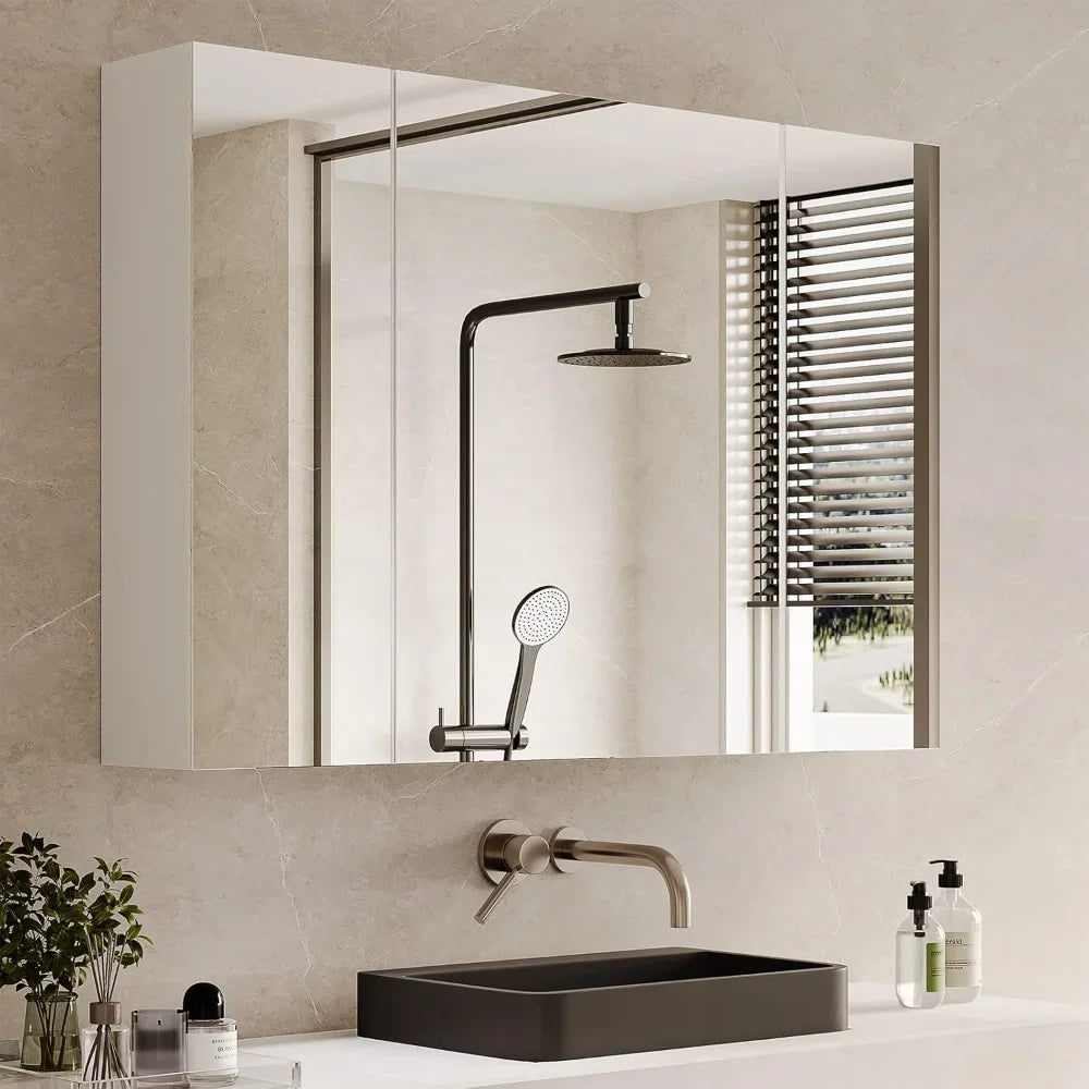 Mirror Cabinet with 3 Adjustable Shelves