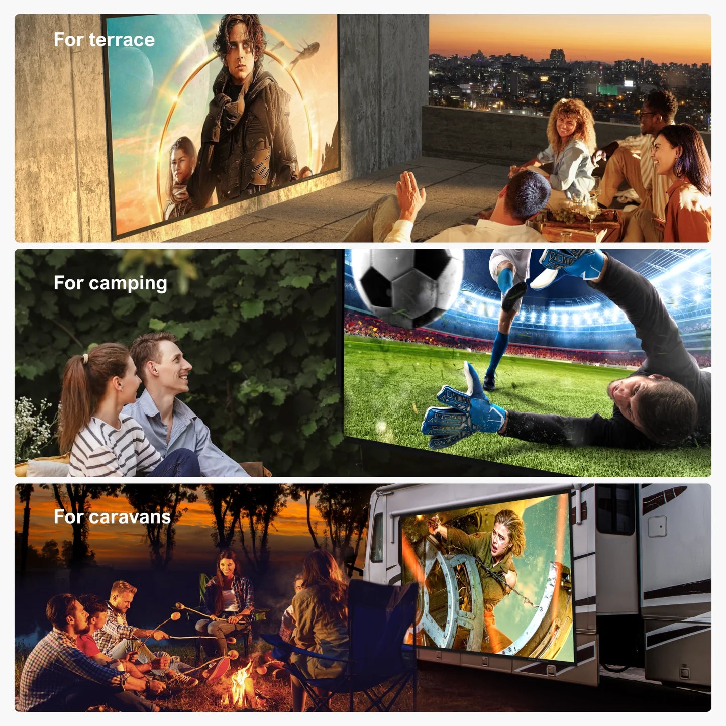 Portable Projection Screen 16:9 4K HD