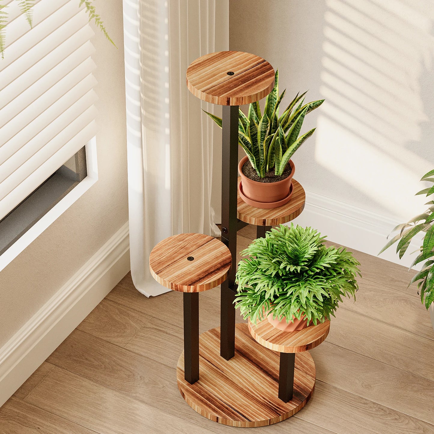 Tall Plant Stand 4 Tier