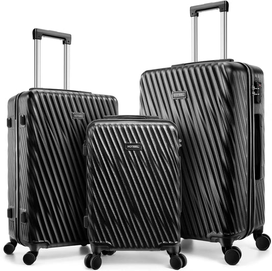 3 Piece Luggage Sets Hardshell Suitcase With TSA Lock