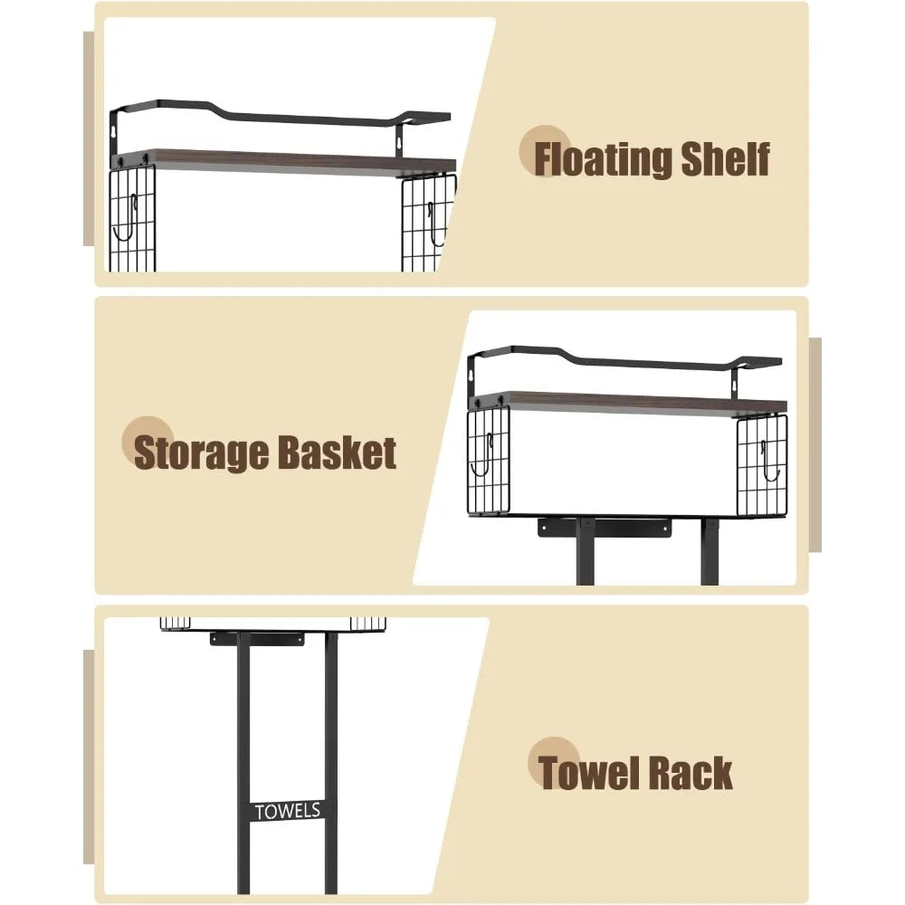 Large Towel Rack & Bathroom Towel Holder