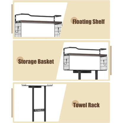 Large Towel Rack & Bathroom Towel Holder