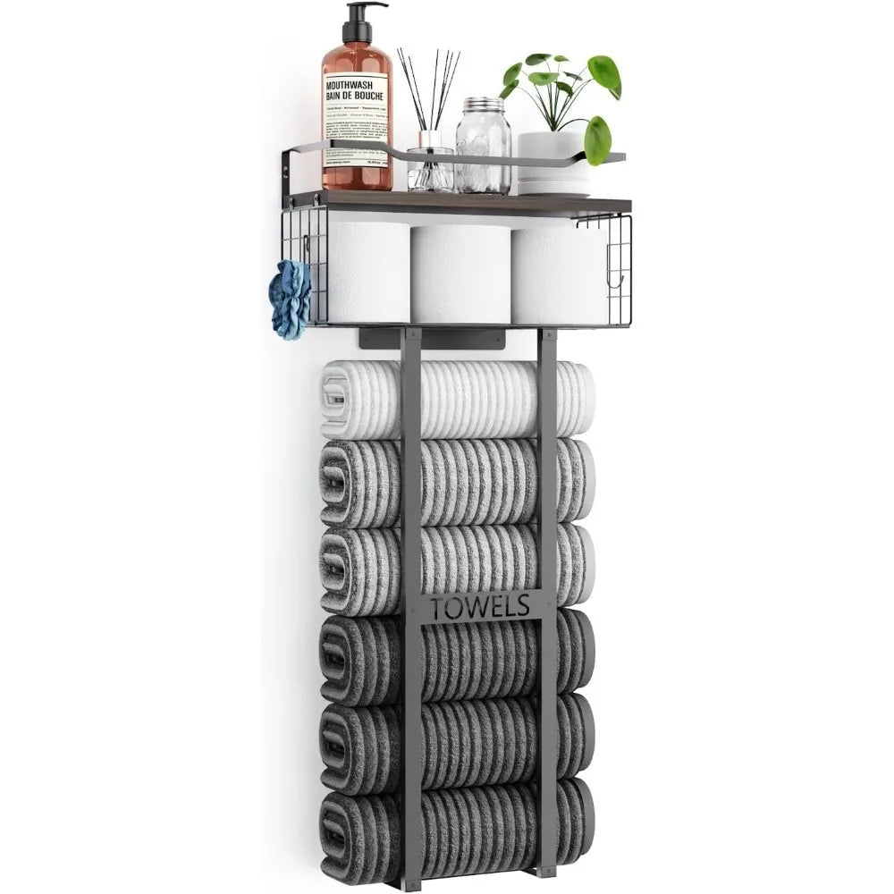 Large Towel Rack & Bathroom Towel Holder