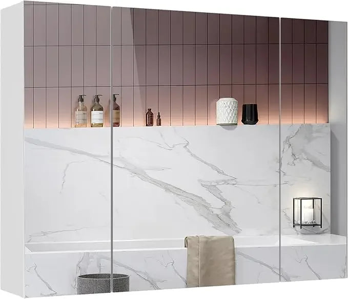 Mirror Cabinet with 3 Adjustable Shelves