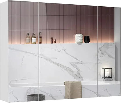 Mirror Cabinet with 3 Adjustable Shelves