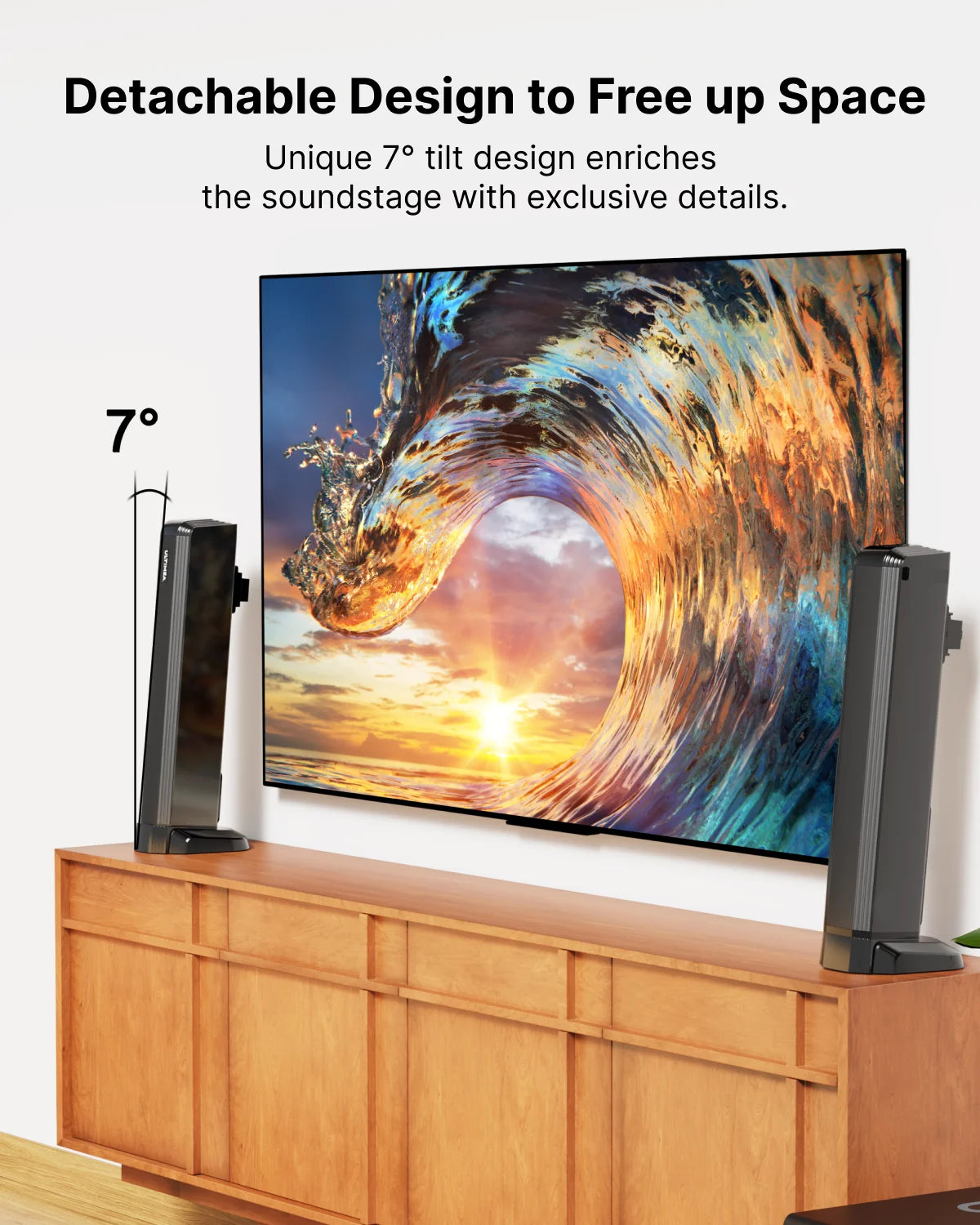 2 in 1 Bluetooth 5.3 Soundbar with Subwoofer