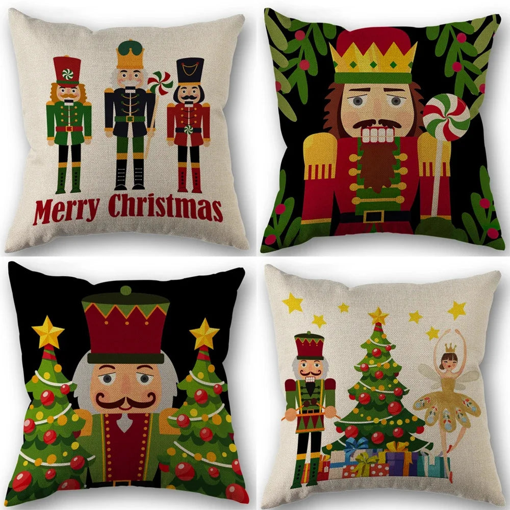 1pc/4pcs Vintage Fall Pillow Covers 18x18 Inch