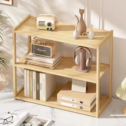 Wooden 3-layer Desktop Storage Rack