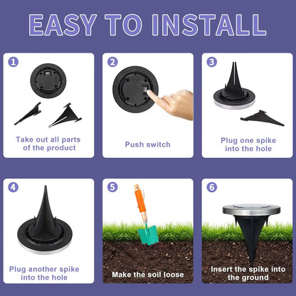 Outdoor LED Solar Landscape Lighting for Pathway