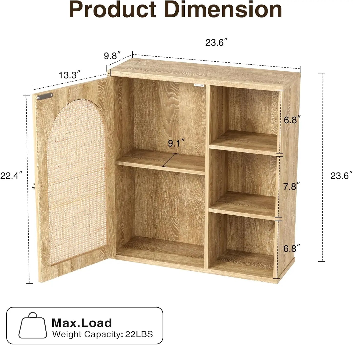 Bathroom Wall Cabinet with Door