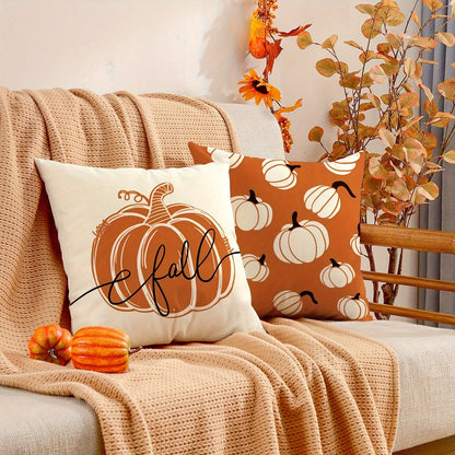 1pc/4pcs Vintage Fall Pillow Covers 18x18 Inch