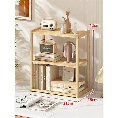 Wooden 3-layer Desktop Storage Rack