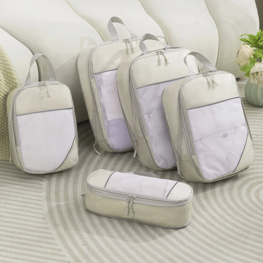 5Pcs Travel Organizer Bag Large Capacity Suitcase