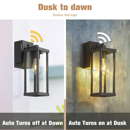 Porch Light With GFCI Outlet Dusk