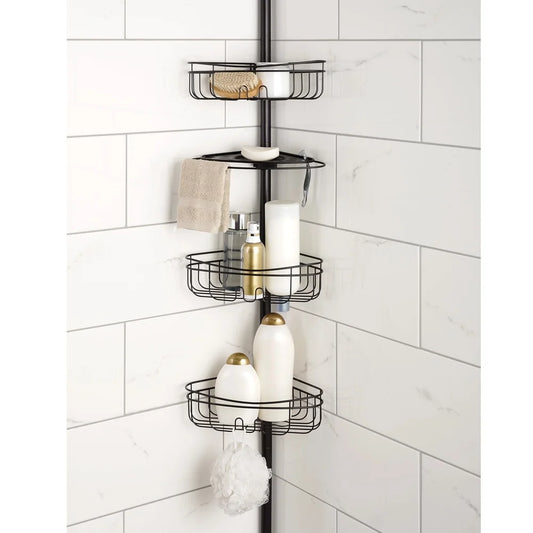 4 Tier Steel Tension Pole Shower Caddy