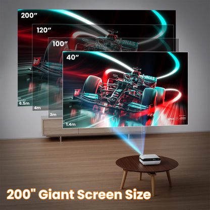 1080P Bluetooth projector, portable outdoor