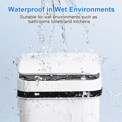 2 Pack 12L Bathroom Automatic Trash Cans