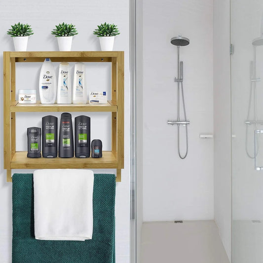 Bamboo 3-Tier Wall Mounted Organizer