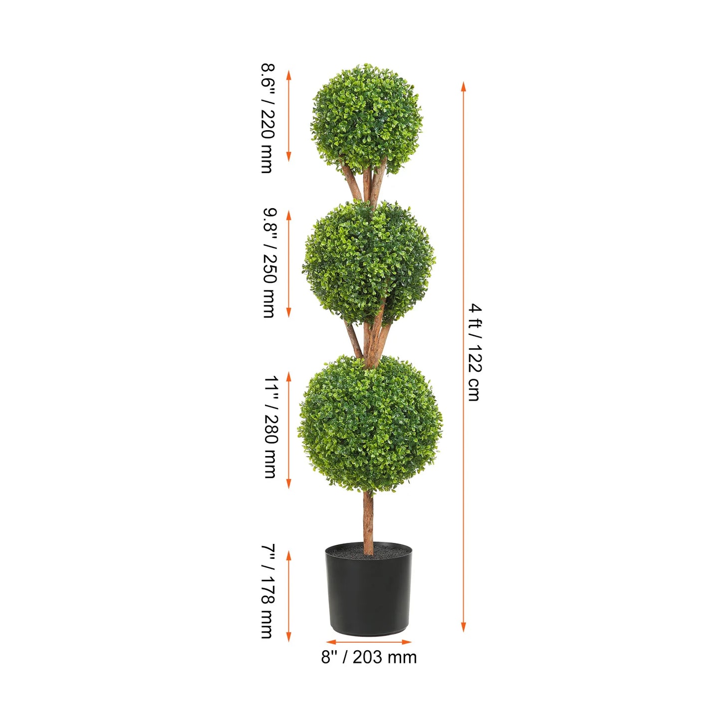 1/2pcs Artificial Plant 24/36/48in