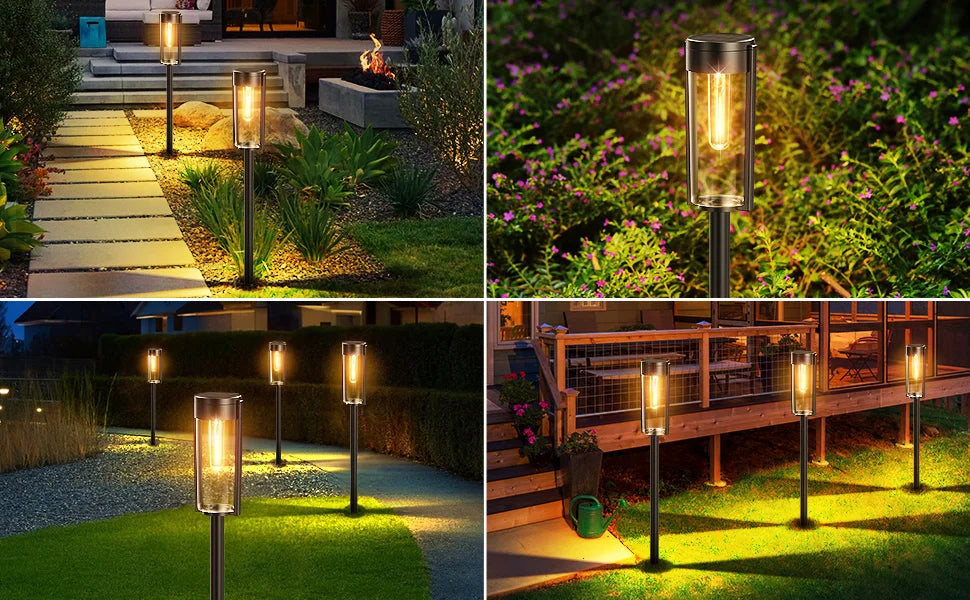 Solar Pathway Lights Outdoor Auto On/Off