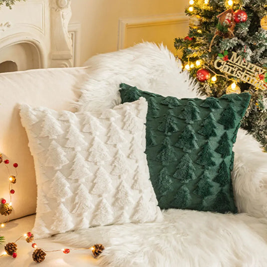 Christmas Decorative Soft Plush Pillowcase