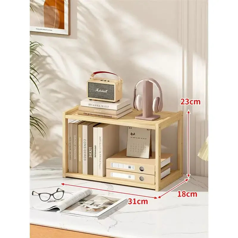 Wooden 3-layer Desktop Storage Rack