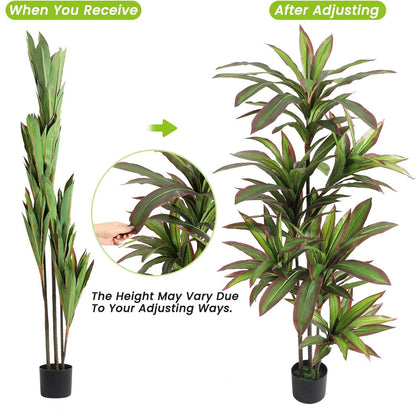 Artificial Dracaena Plant Indoor, 120cm/150cm