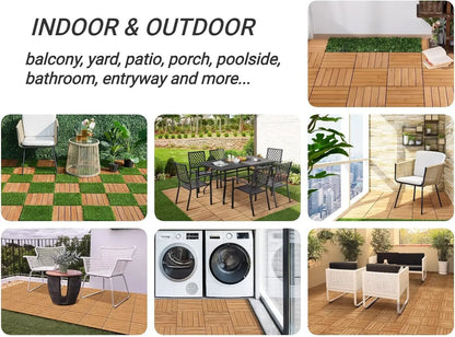 Interlocking Patio Deck Tiles Outdoor Flooring