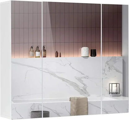 Mirror Cabinet with 3 Adjustable Shelves