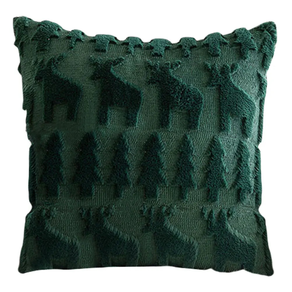 Christmas Decorative Soft Plush Pillowcase