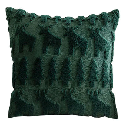 Christmas Decorative Soft Plush Pillowcase