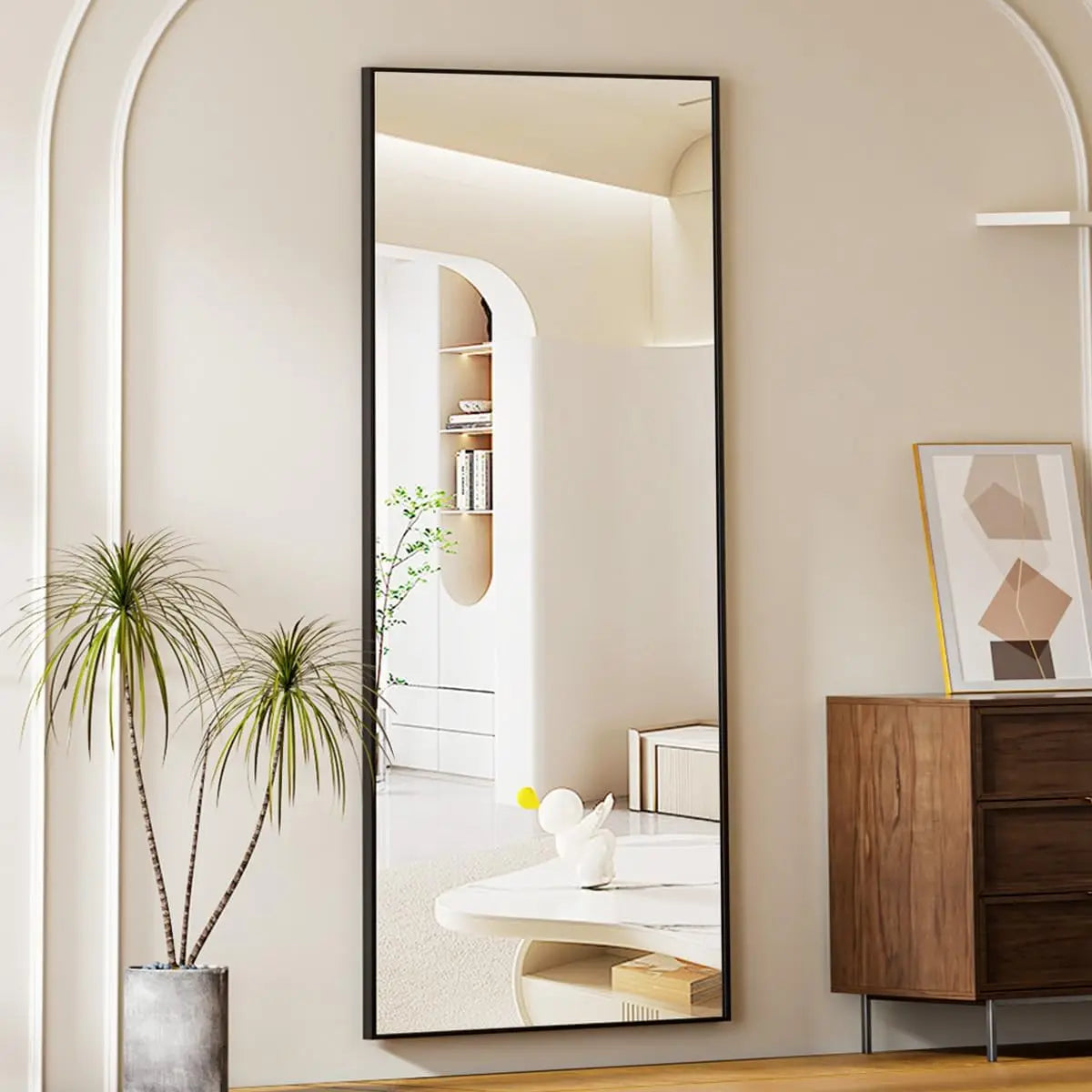 Floor Mirror Full Length Body Mirror with Stand