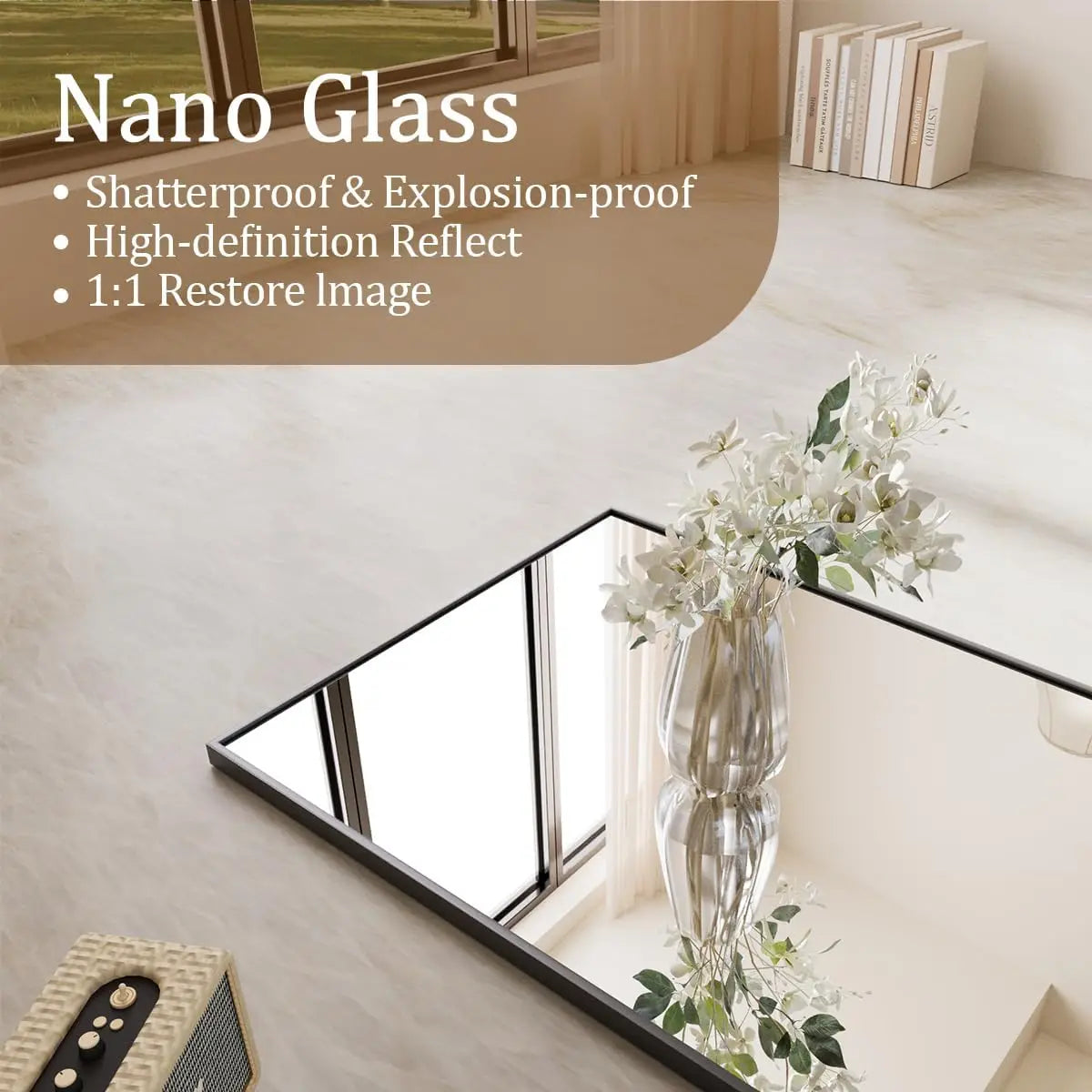Floor Mirror Full Length Body Mirror with Stand