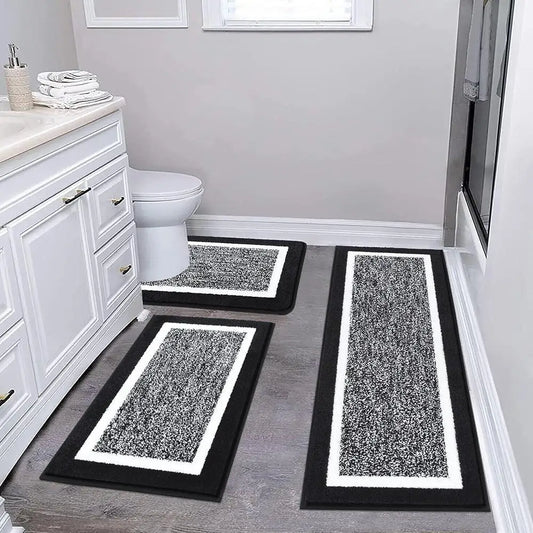 Ultra Soft Microfiber Bathroom Rug Set