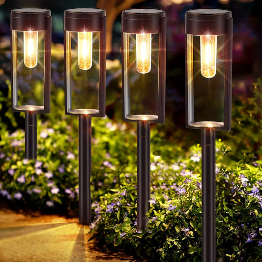 Solar Pathway Lights Outdoor Auto On/Off