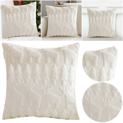 Christmas Decorative Soft Plush Pillowcase