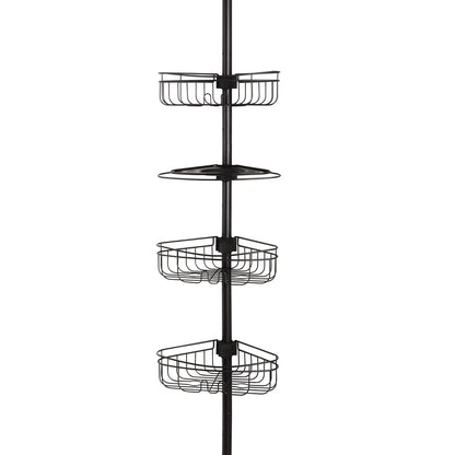 4 Tier Steel Tension Pole Shower Caddy