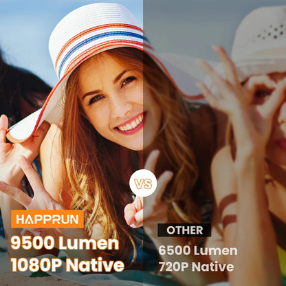 1080P Bluetooth projector, portable outdoor