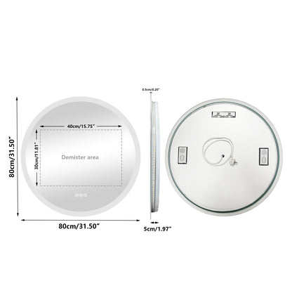 Dimmable Led Bathroom Mirror with Bluetooth Speaker