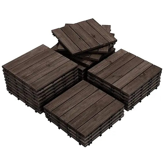 Interlocking Patio Deck Tiles Outdoor Flooring