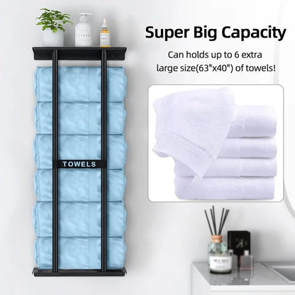 Wall Mounted Bathroom Towel Rack