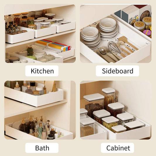 2Pcs Pull-Out Cabinet Organizer