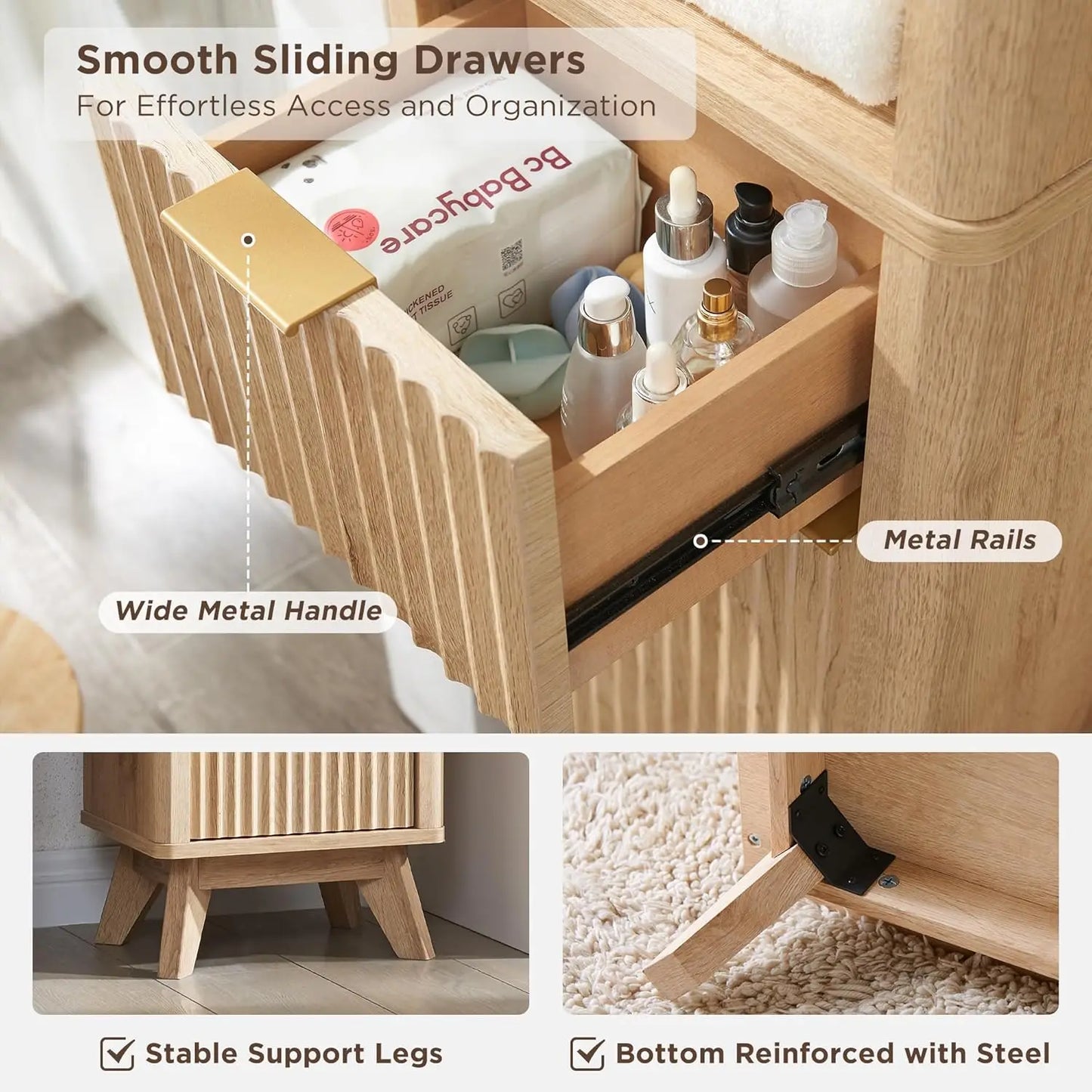 Tall Bathroom Narrow Storage Cabinet
