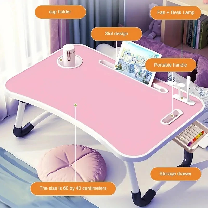 portable folding table laptop for office and home use