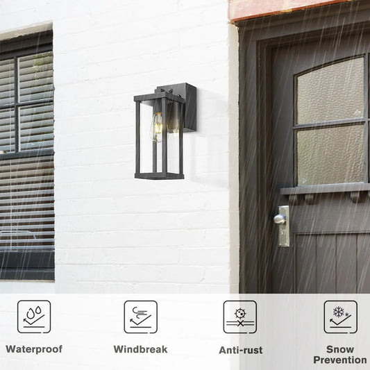 Porch Light With GFCI Outlet Dusk