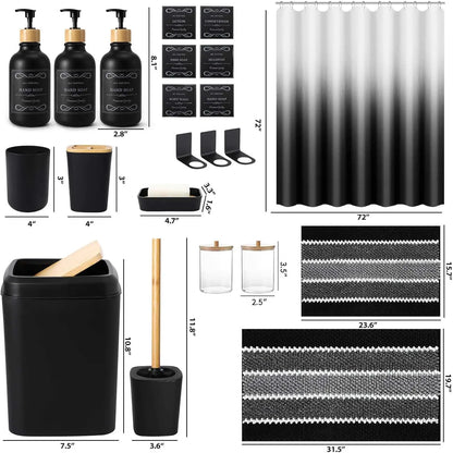 34PCS restroom set