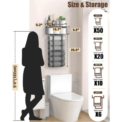 Large Towel Rack & Bathroom Towel Holder